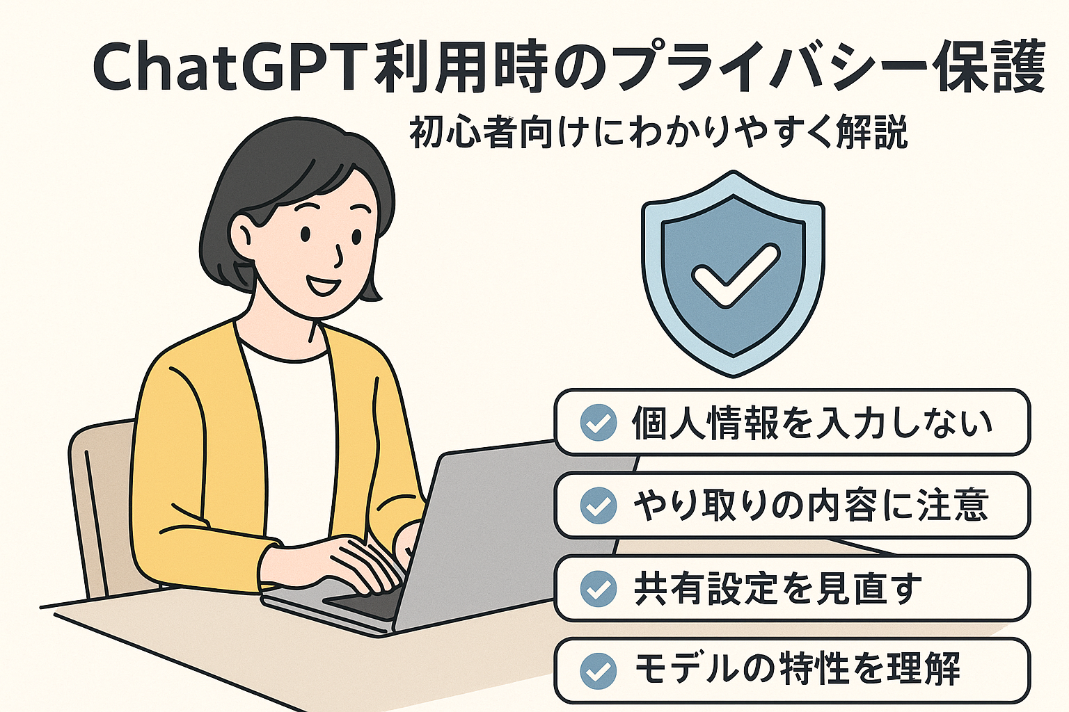 安心してChatGPTを使うためのポイントまとめ